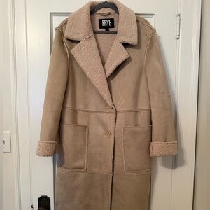 Frye Beige Teddy Jacket for Women